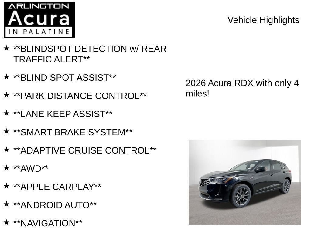 2026 Acura RDX SH-AWD A-Spec