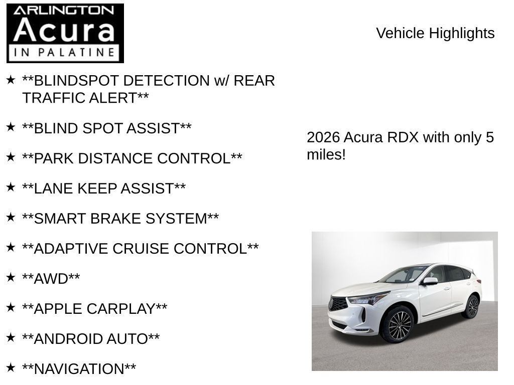 2026 Acura RDX SH-AWD with Advance Package