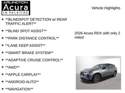 2026 Acura RDX SH-AWD A-Spec with Advance Package