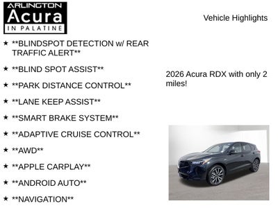 2026 Acura RDX SH-AWD A-Spec with Advance Package