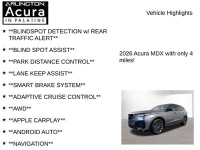 2026 Acura MDX w/A-Spec Package