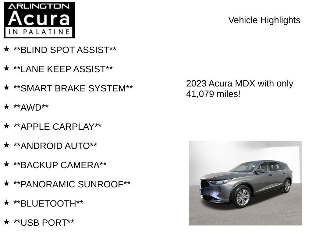 2023 Acura MDX SH-AWD