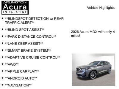 2026 Acura MDX SH-AWD with Technology Package