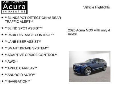 2026 Acura MDX SH-AWD with Technology Package