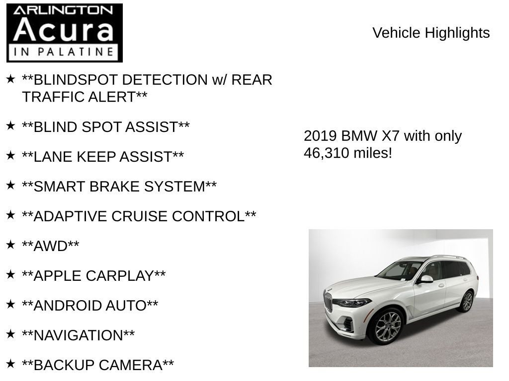 2019 BMW X7 xDrive50i