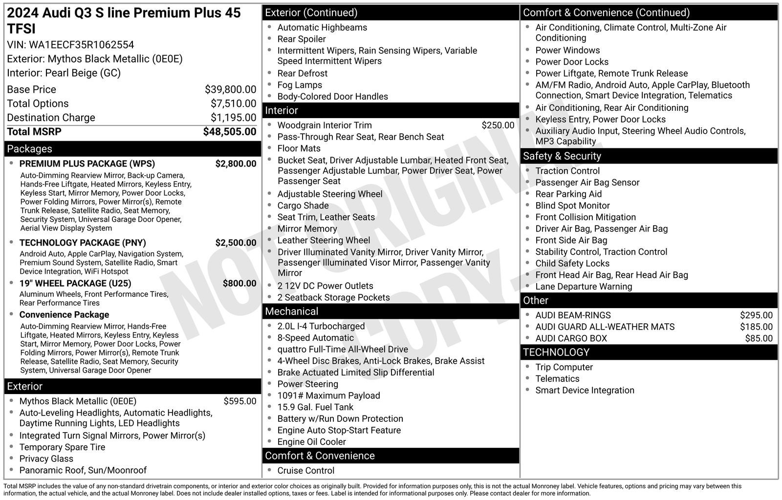 2024 Audi Q3 S line Premium Plus
