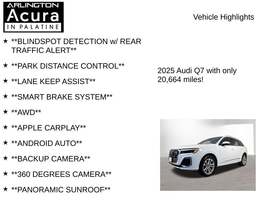 2025 Audi Q7 Premium Plus