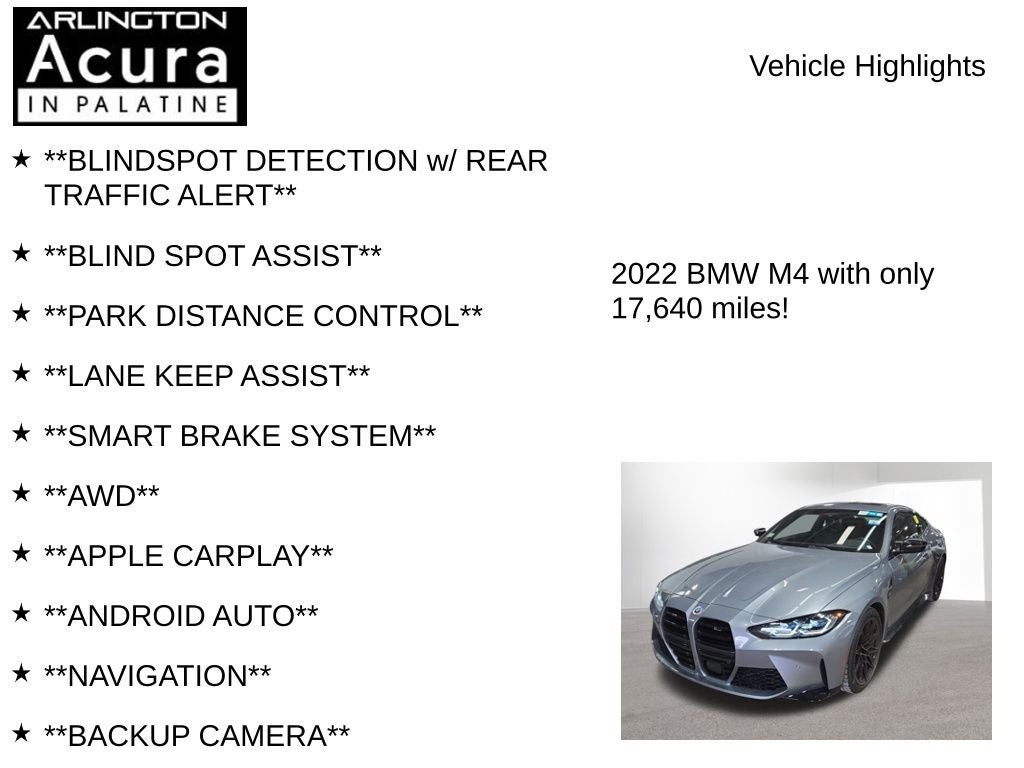 2022 BMW M4 Competition xDrive