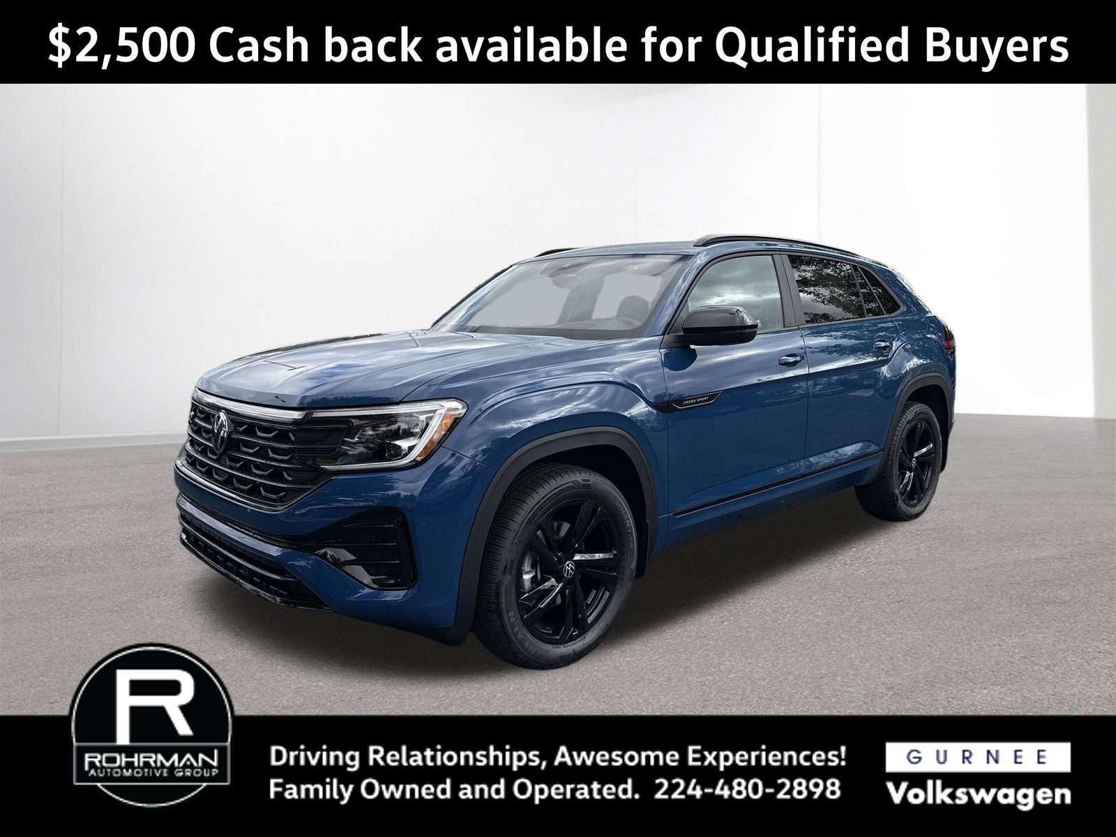 2026 Volkswagen Atlas Cross Sport 2.0T SEL R-Line Black