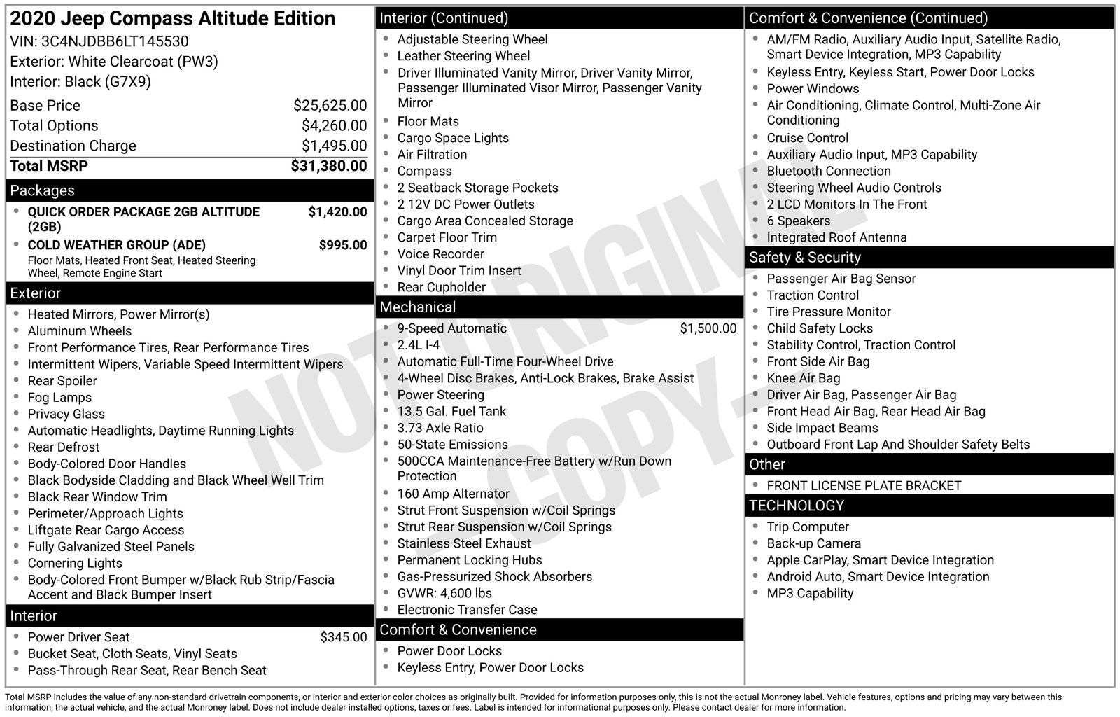 2020 Jeep Compass Altitude
