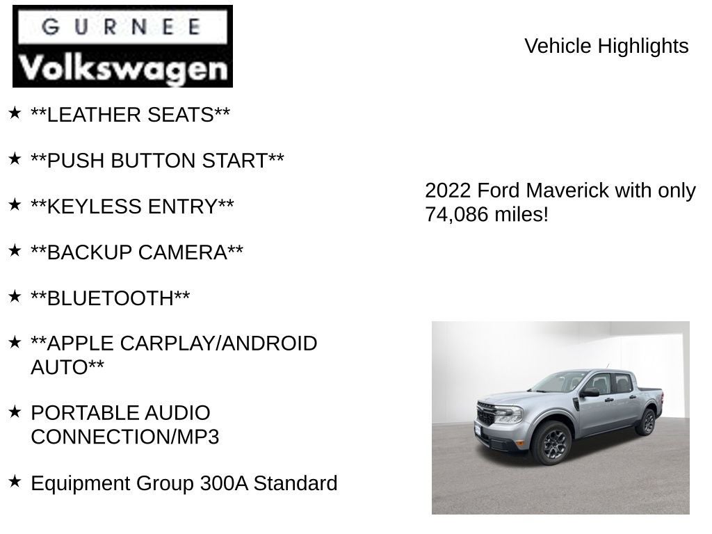 2022 Ford Maverick XLT