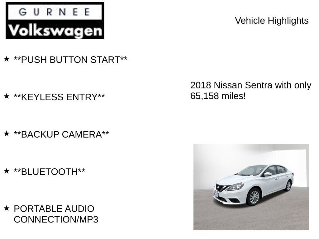 2018 Nissan Sentra SV