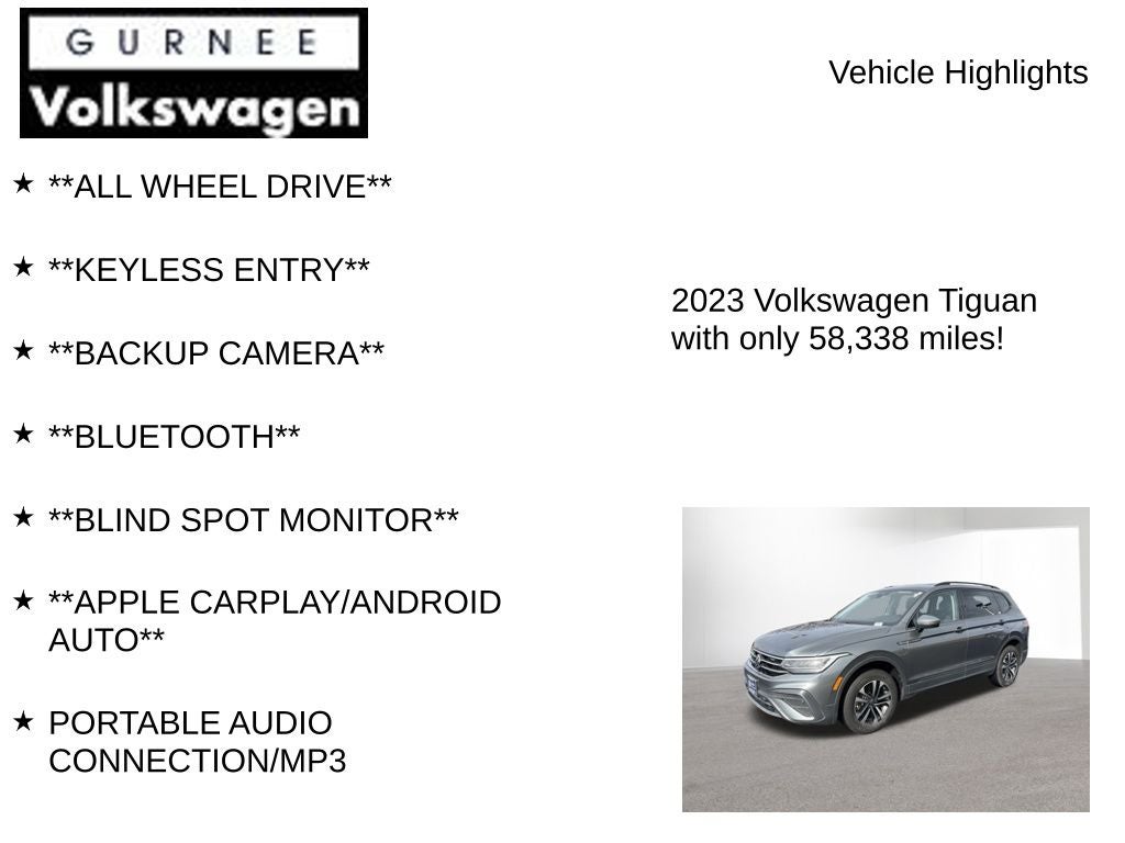 2023 Volkswagen Tiguan 2.0T S