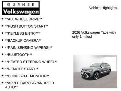 2026 Volkswagen Taos 1.5T SE