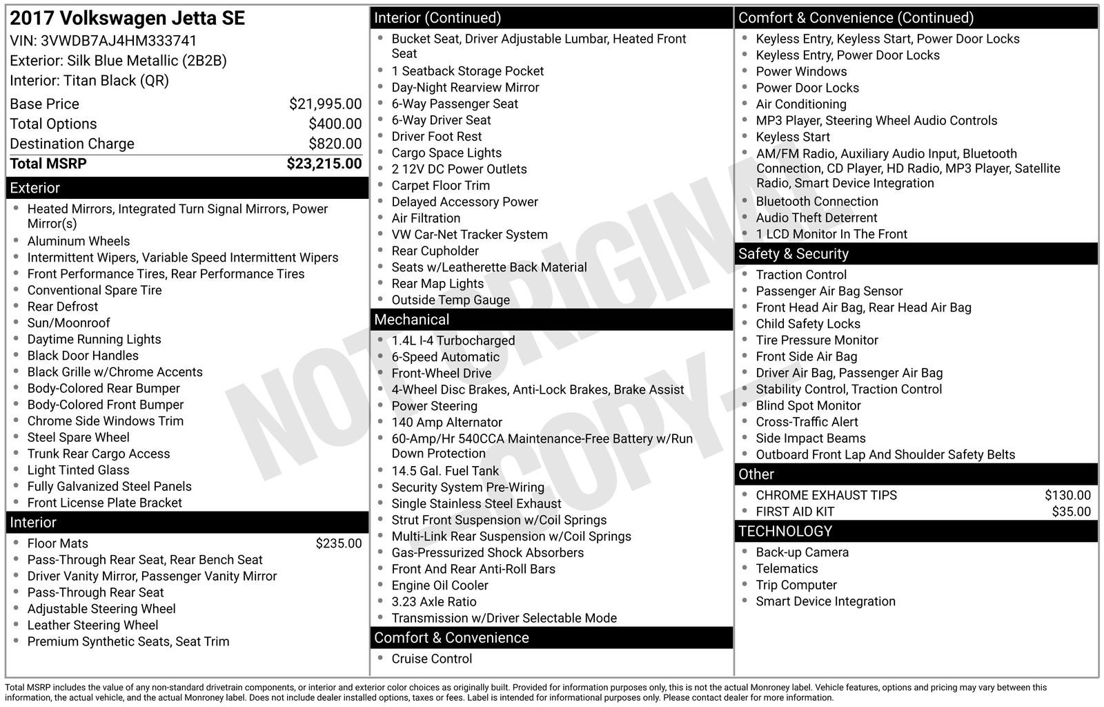 2017 Volkswagen Jetta 1.4T SE