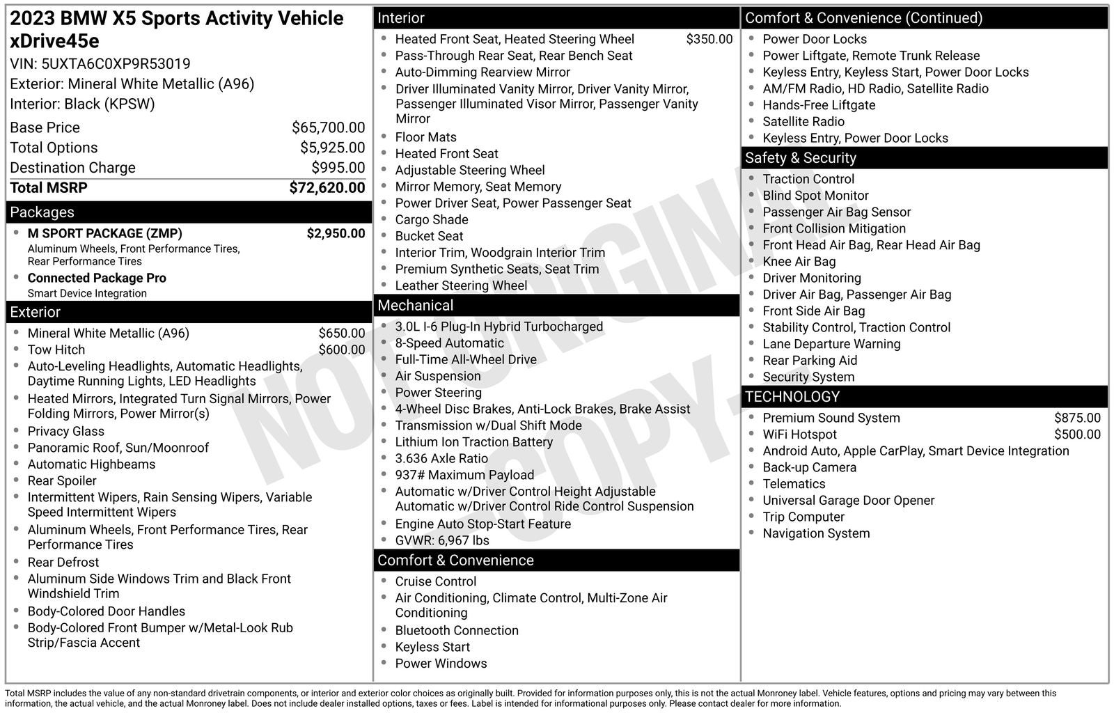 2023 BMW X5 xDrive45e
