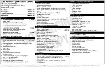 2018 Jeep Wrangler Unlimited Sahara