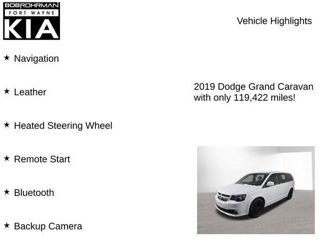 2019 Dodge Grand Caravan GT