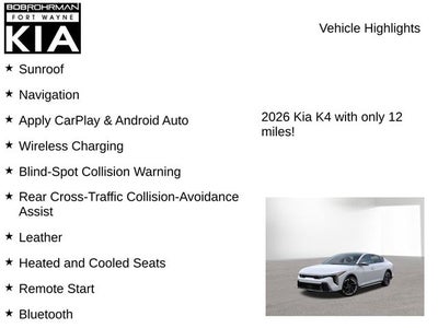 2026 Kia K4 GT-Line