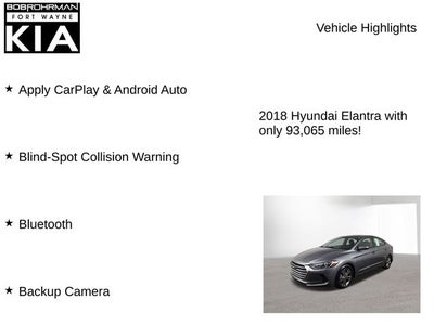 2018 Hyundai Elantra SEL