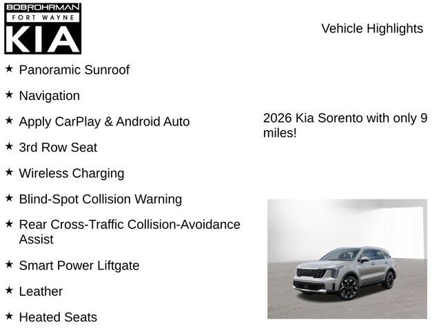 2026 Kia Sorento EX