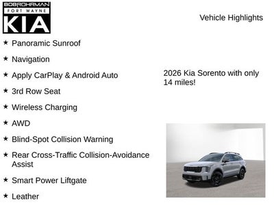 2026 Kia Sorento X-Line EX
