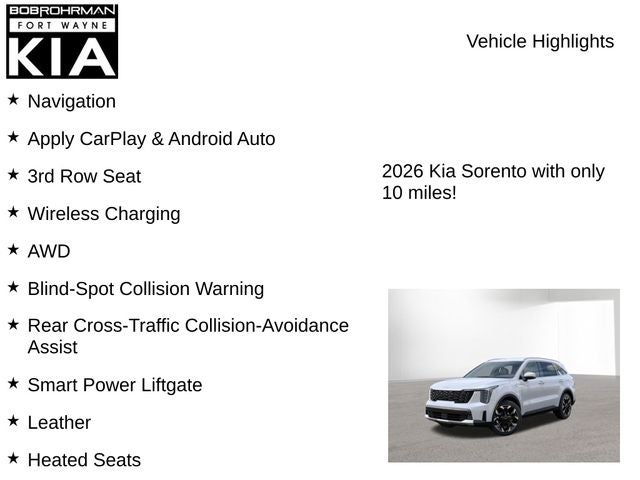 2026 Kia Sorento EX