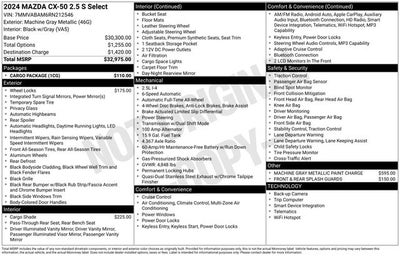 2024 Mazda Mazda CX-50 2.5 S Select Package