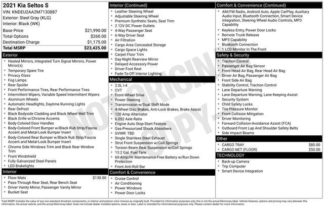 2021 Kia Seltos S