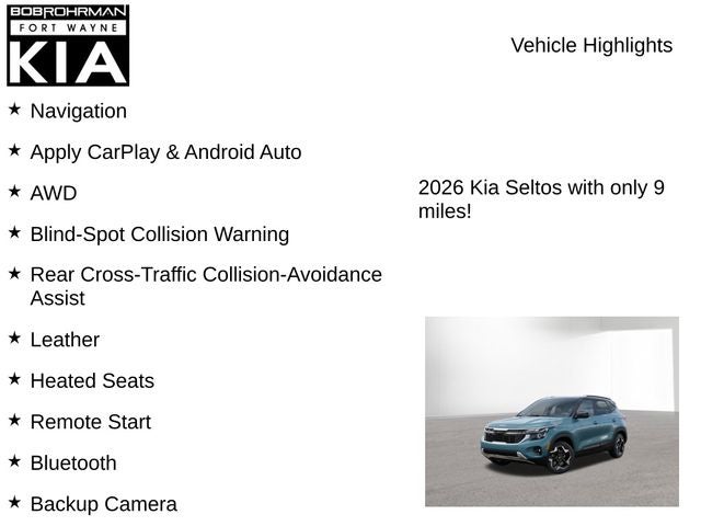 2026 Kia Seltos S