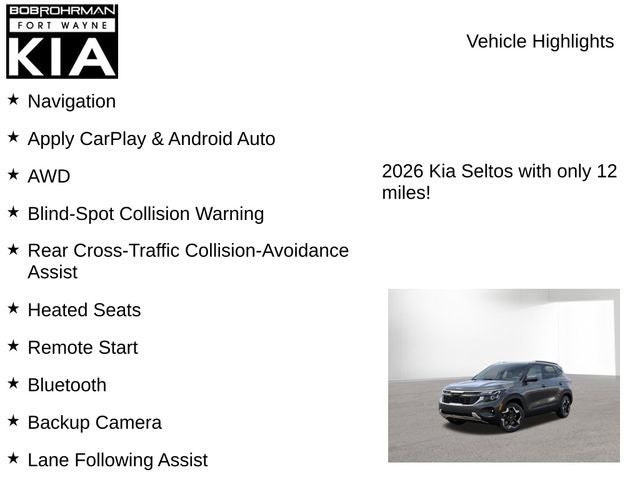 2026 Kia Seltos S