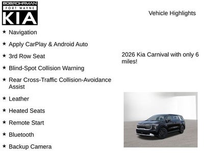2026 Kia Carnival LXS