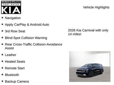 2026 Kia Carnival LXS