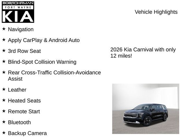 2026 Kia Carnival Hybrid LXS