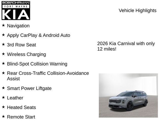 2026 Kia Carnival SX Prestige