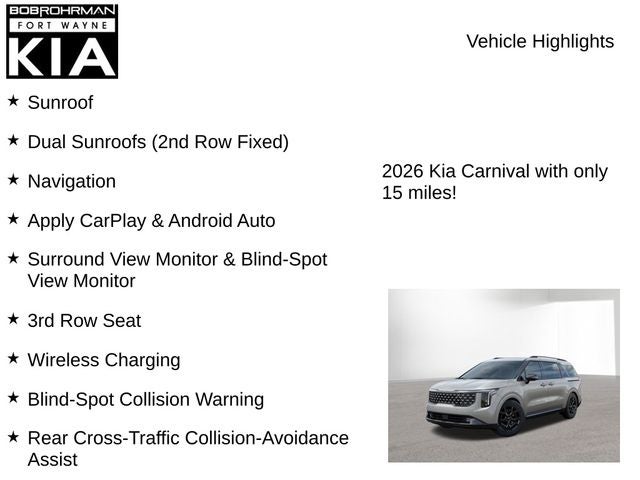 2026 Kia Carnival SX Prestige