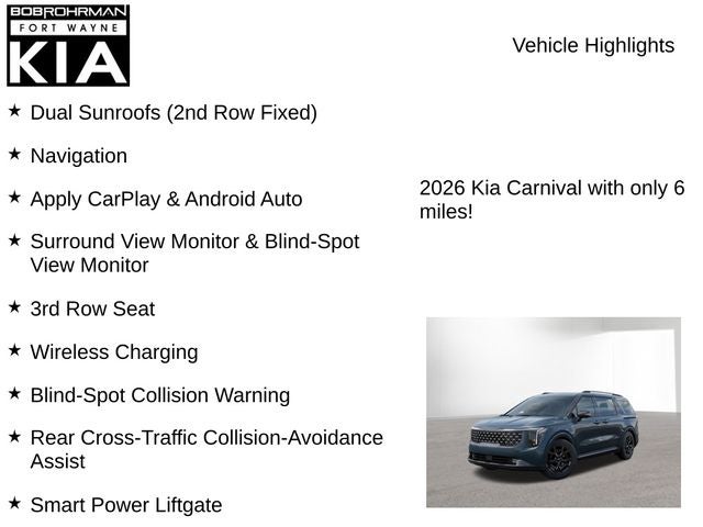 2026 Kia Carnival Hybrid SX Prestige