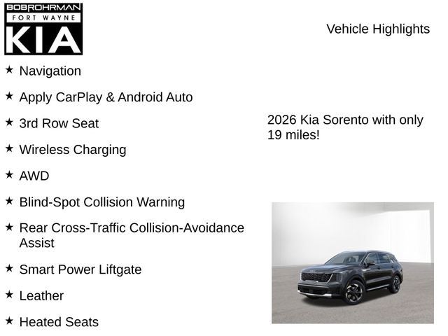 2026 Kia Sorento Hybrid EX