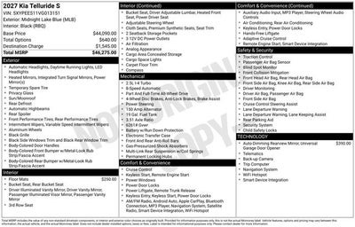 2027 Kia Telluride S