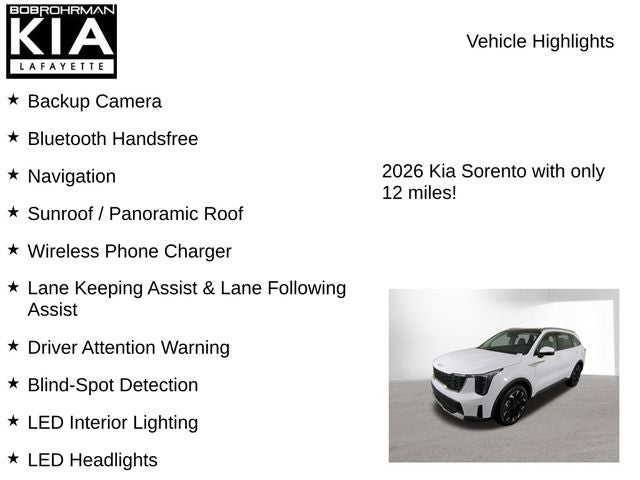 2026 Kia Sorento EX
