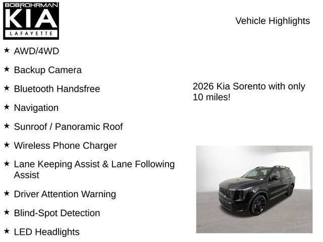 2026 Kia Sorento X-Line SX