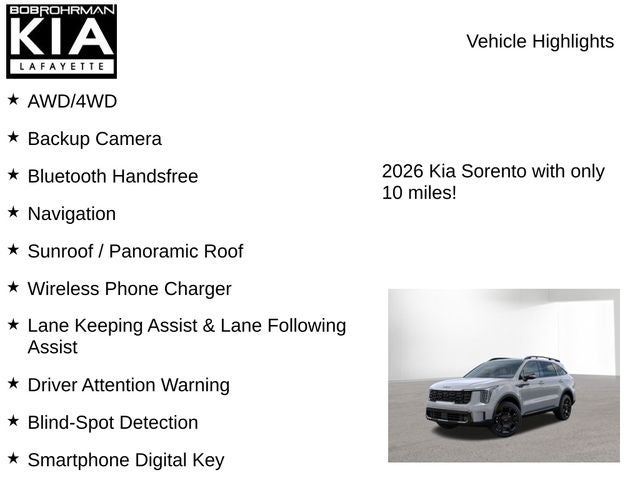 2026 Kia Sorento X-Line SX Prestige