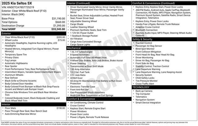 2025 Kia Seltos SX