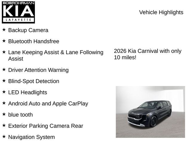 2026 Kia Carnival LXS