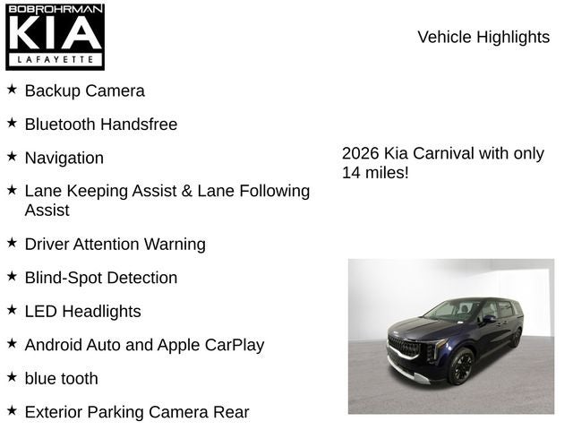 2026 Kia Carnival Hybrid LXS