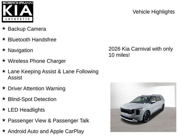 2026 Kia Carnival EX