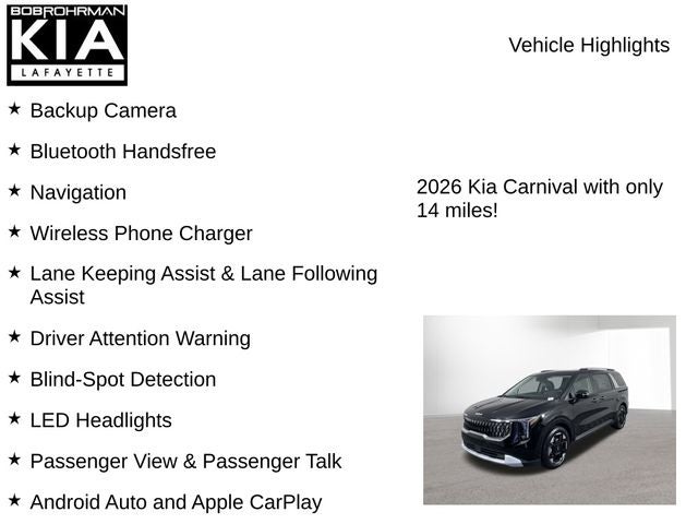2026 Kia Carnival EX