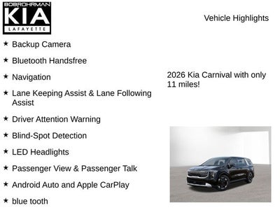 2026 Kia Carnival EX
