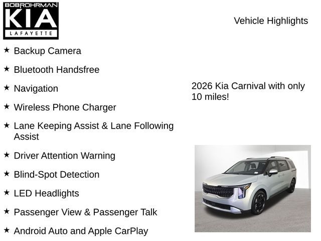 2026 Kia Carnival EX
