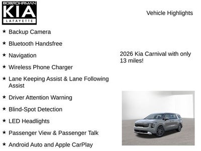 2026 Kia Carnival Hybrid EX